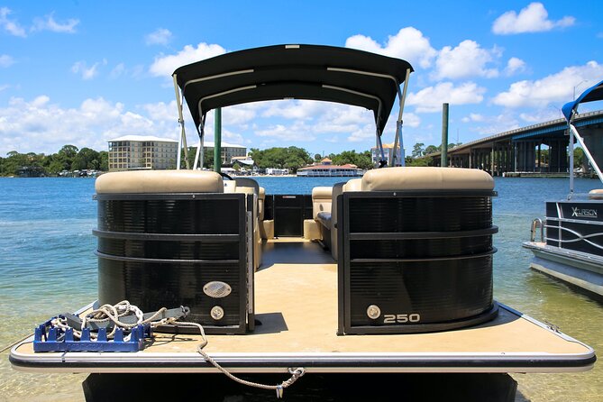 12 passenger Crab Island pontoon boat rental - Cruising Choctawhatchee Bay to Crab Island