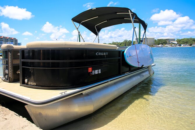 12 passenger Crab Island pontoon boat rental - Driving yourself or adding a captain