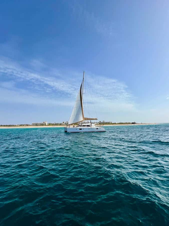 3-hour Catamaran Adventure on the waters of Sal Island - Boarding near Santa Maria Beach or Bikini Beach
