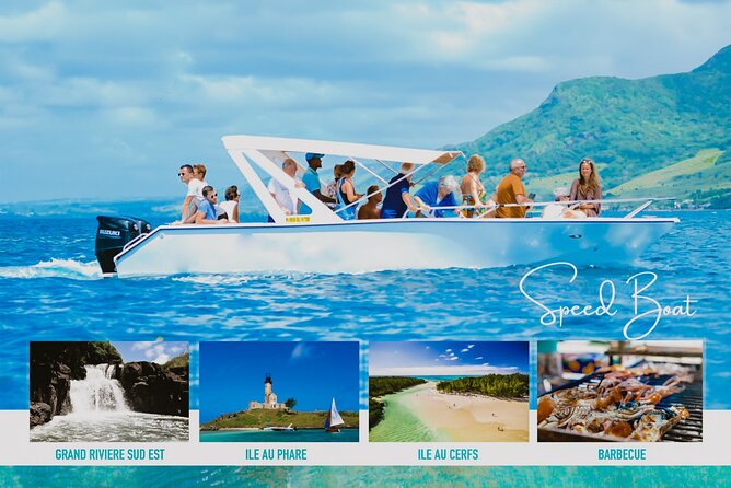 5 Islands Speedboat Cruise incl. Snorkeling in Blue Bay + Lunch at Ile aux Cerfs - Two hours in the Blue Bay Marine Park