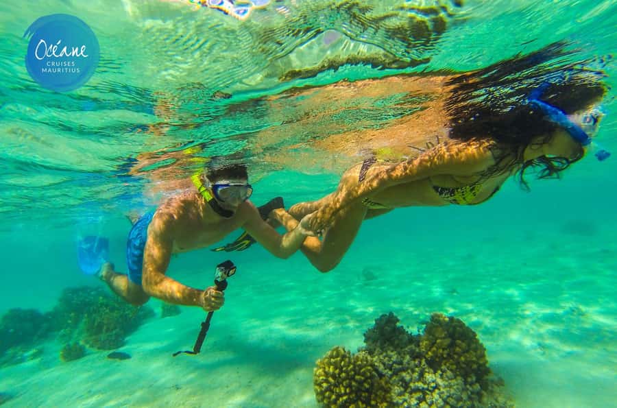 5 islands tour: New Private OCÉANE Speedboat - BBQ lunch on a quiet Ile aux Cerfs beach