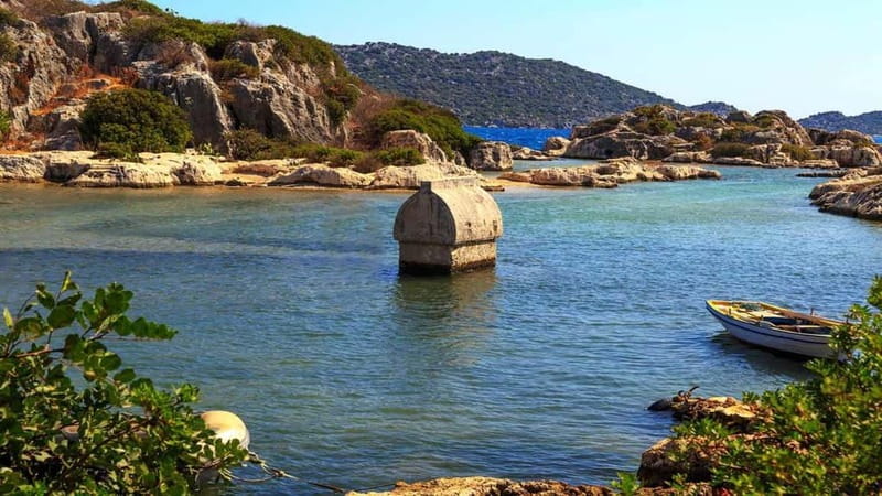 Antalya, Alanya, Side: Demre, Myra, & Kekova Island / Boat - Viewing Kekova’s Sunken City by boat