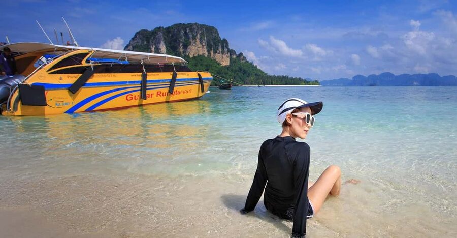 Ao Nang: 4 Islands Day Tour by Speedboat or Longtail Boat - Four islands from Ao Nang for $36