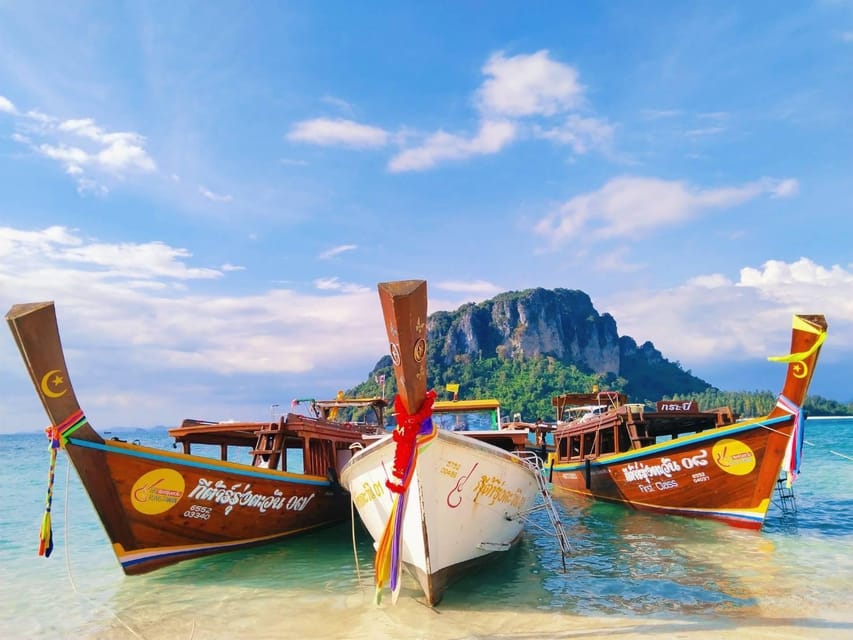 Ao Nang: 4 Islands Day Tour by Speedboat or Longtail Boat - Chicken Island’s limestone marker and snorkeling