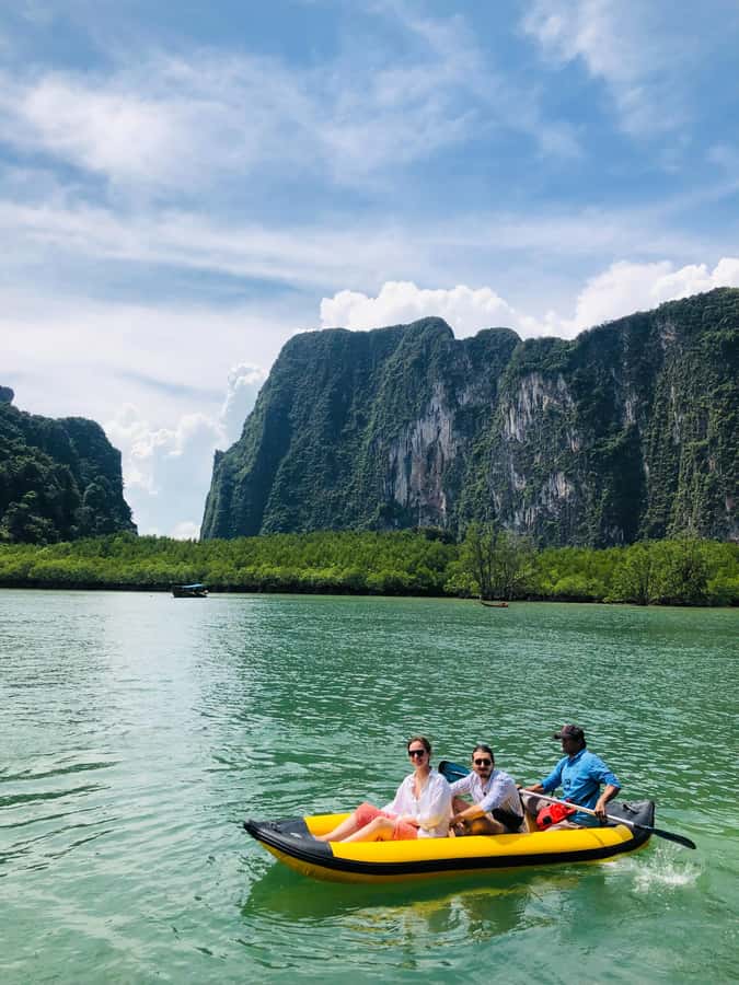 Ao Nang: James Bond & Hong Islands w/Canoeing by Speed Boat - Sea canoeing at Koh Talu