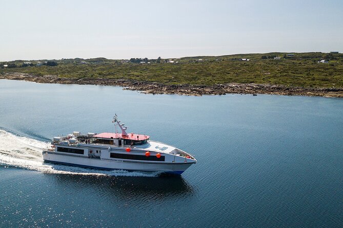 Aran Islands and Cliffs of Moher Day Cruise sailing from Galway City Docks - Ancient stone, open sea, and island weather