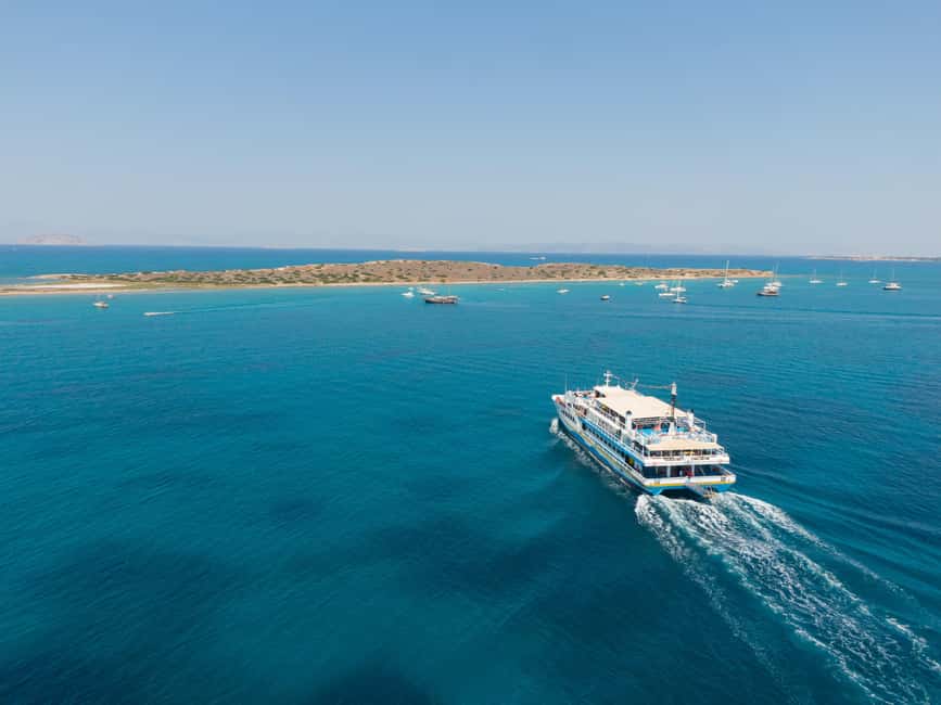 Athens: Islands Swimming Day Cruise. DJ, Lunch & Drinks inc. - Aegina: port time with room for your own plan