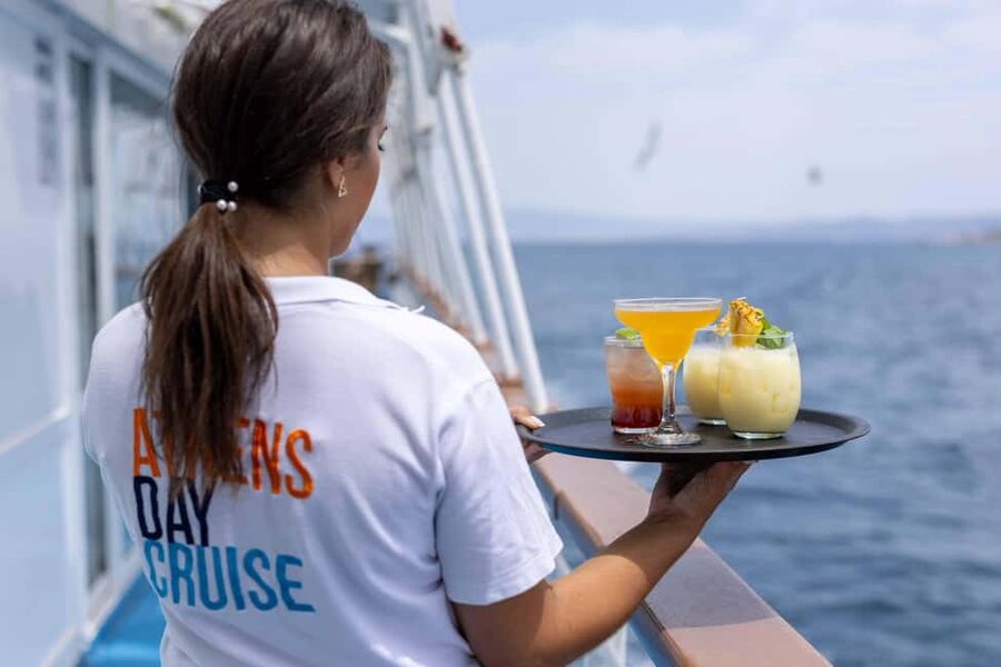 Athens: Islands Swimming Day Cruise. DJ, Lunch & Drinks inc. - The return sail becomes an open-air party