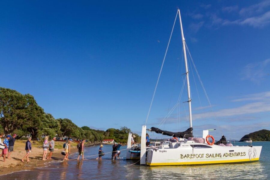 Bay of Islands 2-Hour Sundowner Evening Sailing Cruise - The 15-minute swim at a sheltered anchorage