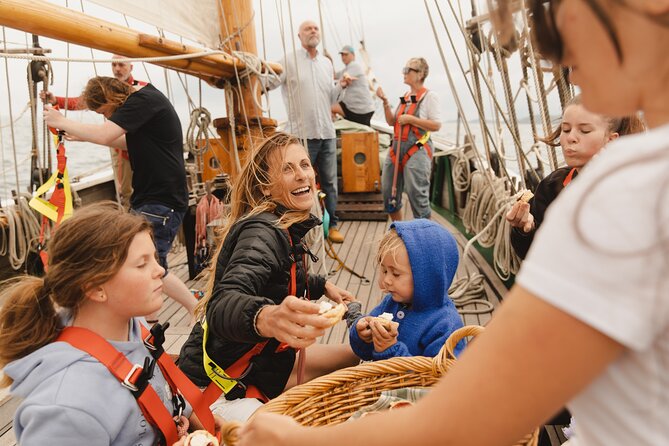 Bay of Islands Tall Ship Sailing on R. Tucker Thompson Including BBQ Lunch - Morning tea on the water