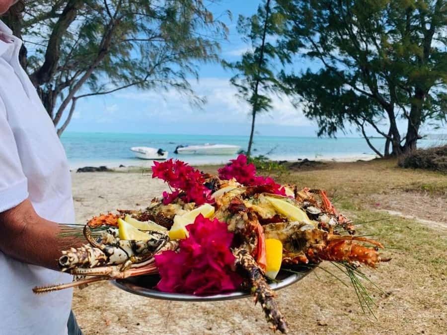 Blue bay: boat trip for ile au cerf (5 islands, barbecue) - Ile aux Cerfs and the barbecue on the beach