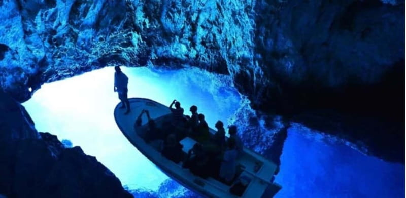 Blue Cave & Island-Hopping Tour with Snorkeling from Split - Inside the Blue Cave