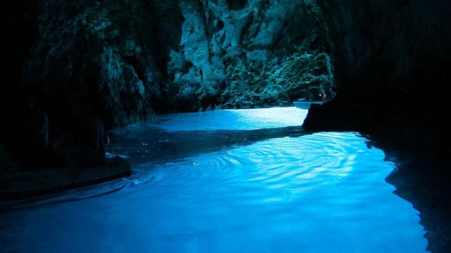 Blue Cave & Island-Hopping Tour with Snorkeling from Split - Carpe Diem beach bar before the return ride