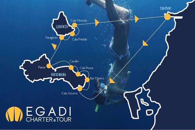 Boat tour to Egadi Favignana and Levanzo islands from Trapani - Bue Marino combines sea and quarry cliffs