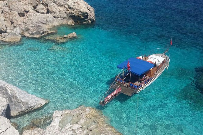 Boat trip from Adrasan to Suluada island, Antalya region - Swimming, caves, and the island’s unusual water features