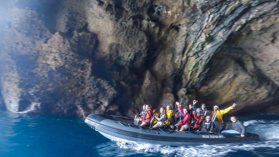 Boat Trip to Corvo and Island Sightseeing Tour - Arriving on Corvo and reaching Caldeirão
