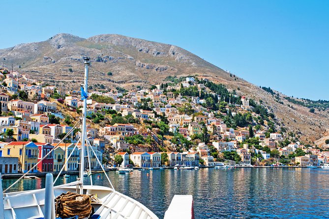 Boat Trip to Symi Island with swimming stop at St George Bay - Pickup from Rhodes hotels
