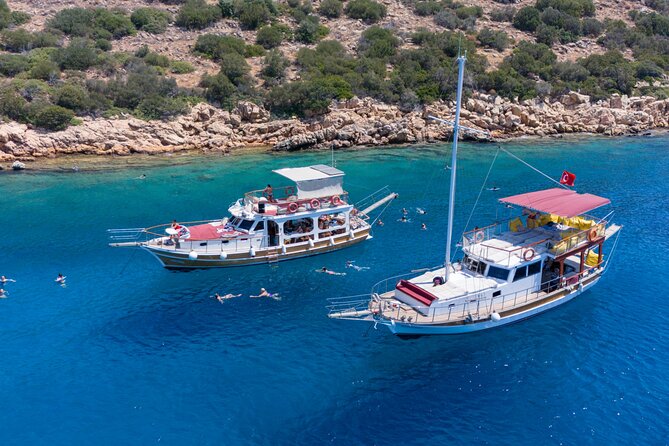 Boat Trip to the Turkish Maldives- Orak Island - A comfortable boat with both sun and shade
