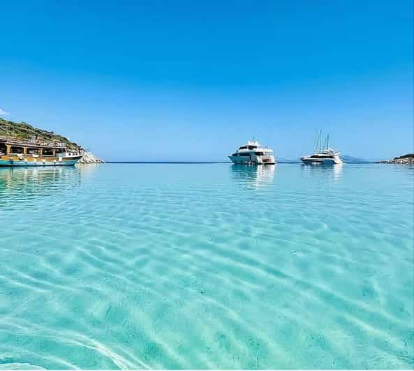 Bodrum: Orak Island Boat Trip with Lunch & Optional Transfer - German Bay and the first swim