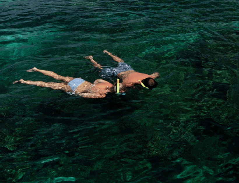 Boracay: Island Hopping with Lunch and Hot Kawa Bath - Puka Beach starts the island day