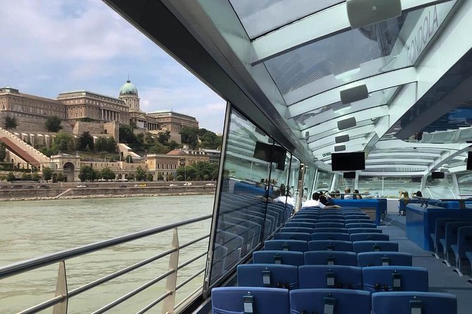 Budapest Danube Cruise with Drink, Audio Guide, Margaret Island - Under Elizabeth Bridge and across the central riverfront