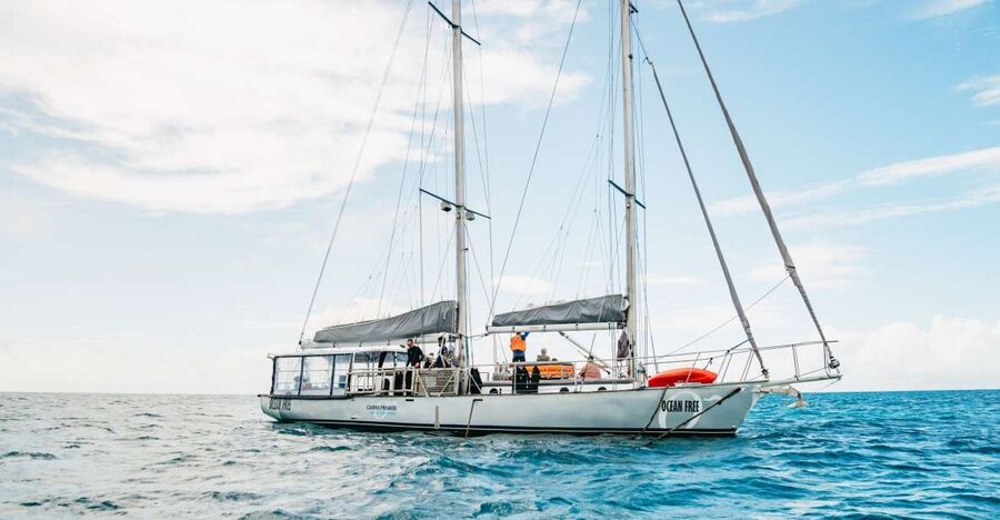 Cairns: Green Island & Great Barrier Reef Sailing Tour - Lunch with the boat still as your base