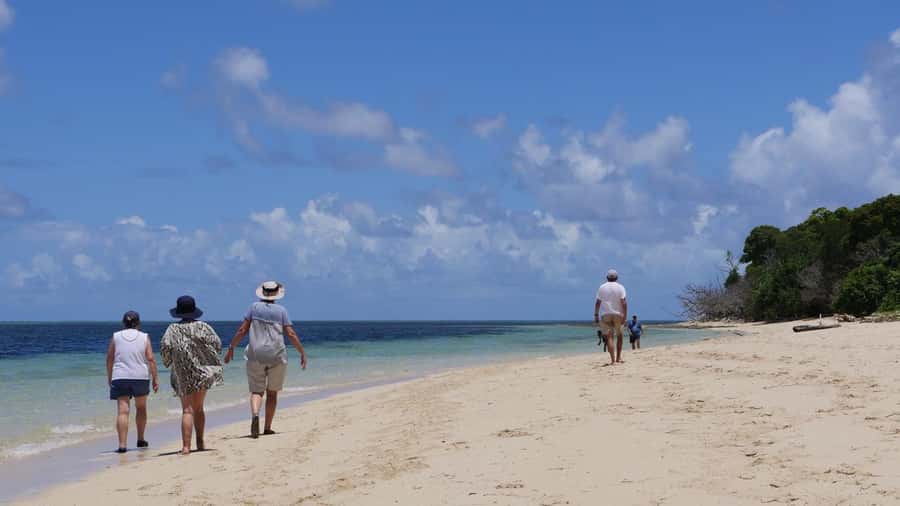 Cairns: Green Island & Great Barrier Reef Sailing Tour - Green Island, with time for beach and a short walk