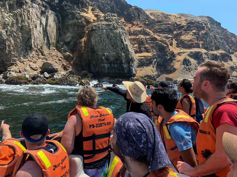 Callao: Swimming with Sea Lions Palomino Islands Boat Tour - San Lorenzo Island and the approach to Palomino