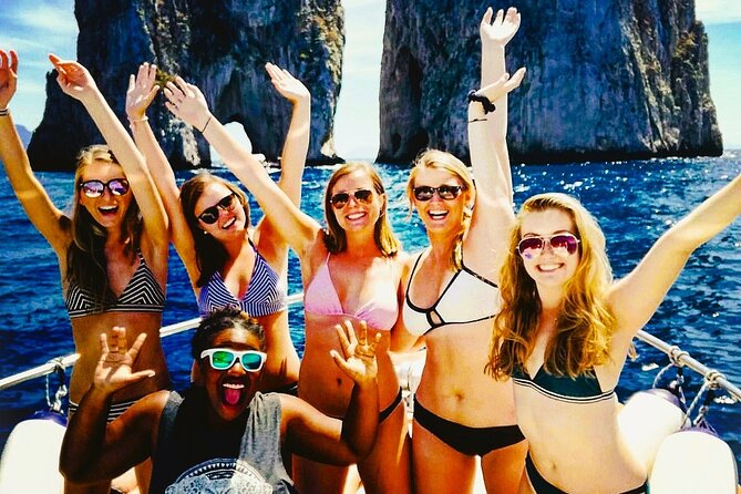Capri Guided Boat Experience with Island Exploration and Transfer - Punta Carena and the southwest corner