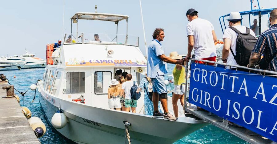 Capri: Island Boat Tour and Optional Blue Grotto Visit - The boat ride around Capri’s eastern coast