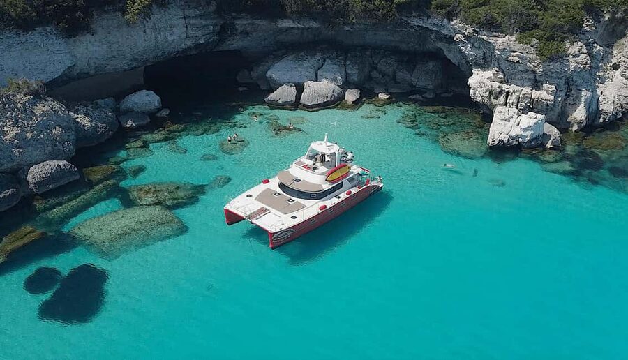 Catamaran cruise to the Lavezzi Islands - Coffee and a Morning Swim at Carrataghju