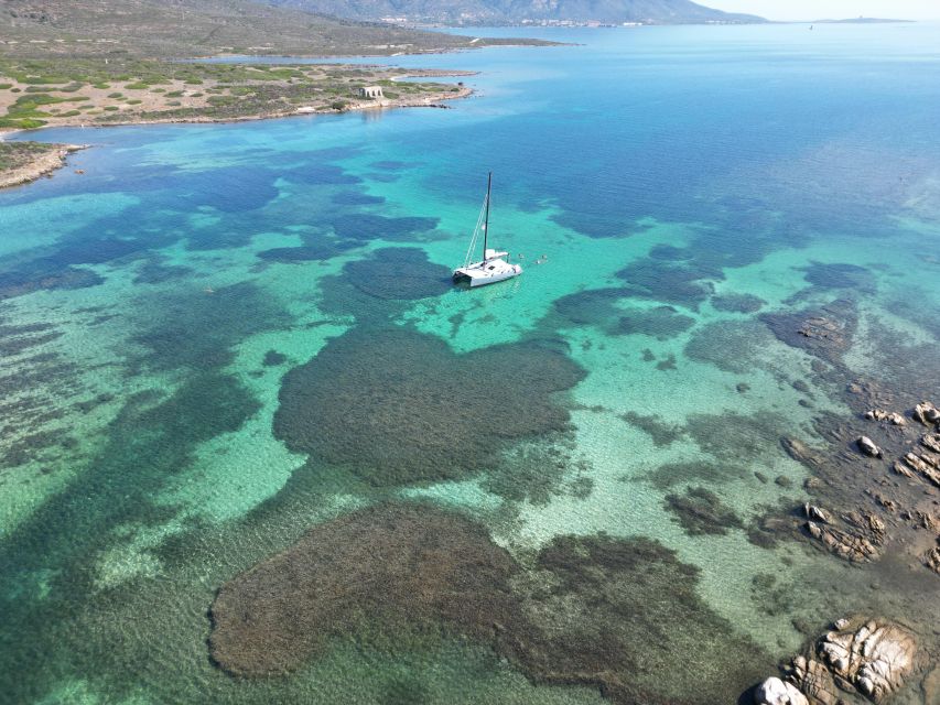 Catamaran tour Asinara island national park Buriana Charter - Setting out from Stintino at 10 a.m.