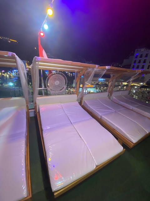 Cesme: Islands and Bays Boat Trip with BBQ Lunch - Four Decks, Loungers and Onboard Entertainment