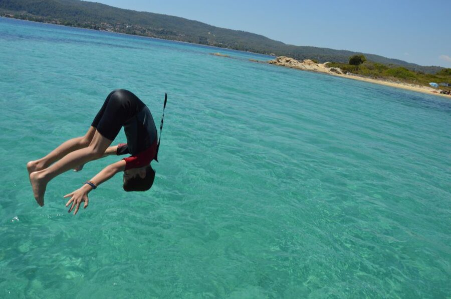 Chalkidiki: Blue Lagoon & Ammouliani Island Cruise & Lunch - Greek barbecue lunch on the boat