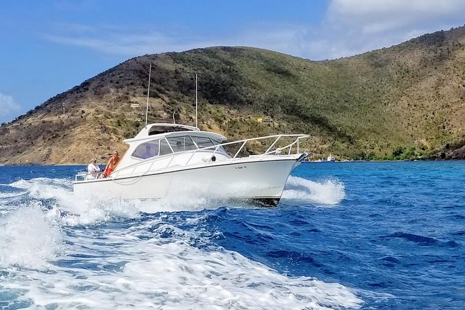 Circle the Island of St. John | Lunch stop at Lime Out (Taco Boat) - A full day circling St. John by boat