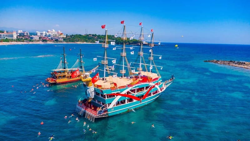 City Of Side: Dolphin Island Boat or Side Boat Tour Options - Dolphin Island: marine life with no guarantee