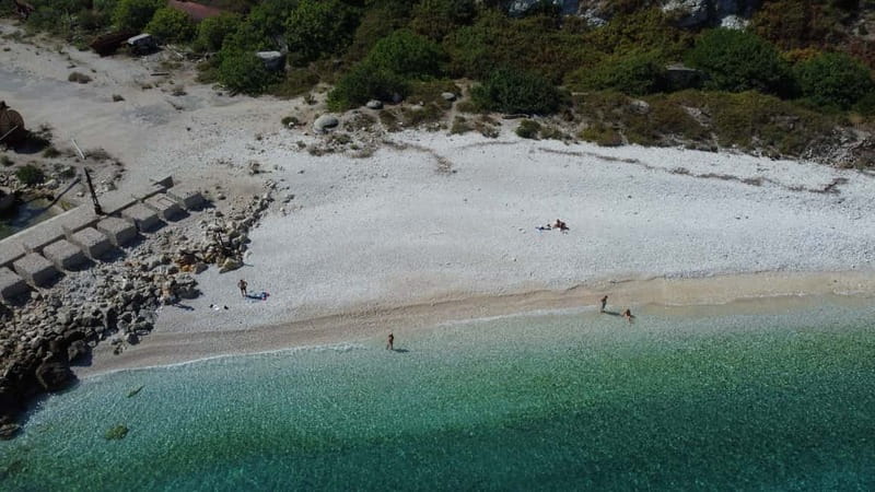 Clare: Sazan Island & Karaburun Speedboat Trip & Snorkeling - A long beach break in Karaburun National Marine Park