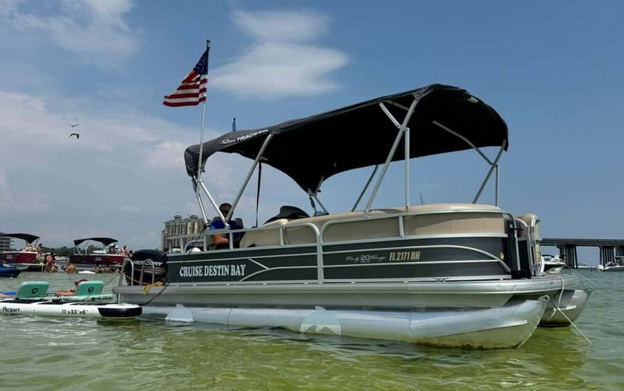 Destin: Crab Island Boat Adventure With Cruise Destin Bay - From 302 Harbor Boulevard to open water