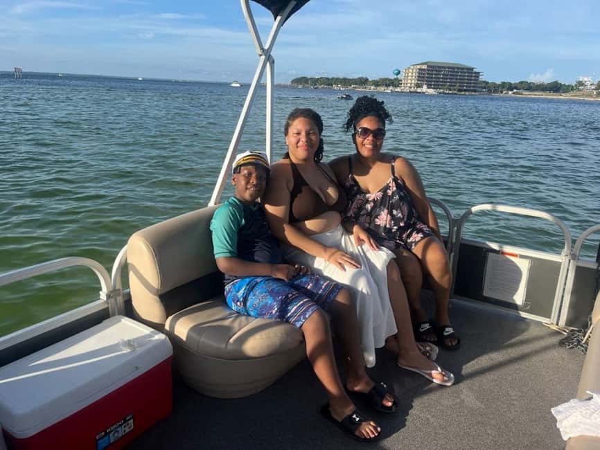 Destin: Crab Island Boat Adventure With Cruise Destin Bay - Floating chairs, a lilypad, and two paddleboards