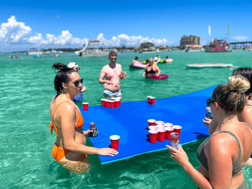 Destin: Crab Island Tiki Boat Cruise with Captain - Three hours in the shallow water