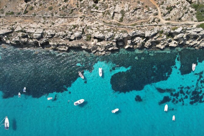 Favignana and Levanzo, Egadi islands tour by boat from Trapani - Levanzo, Cala Fredda, and Cala Minnola
