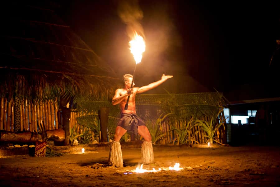 Fiji: Sunset River Cruise & Island Fire Dance Experience - A sunset start on the Tuva River