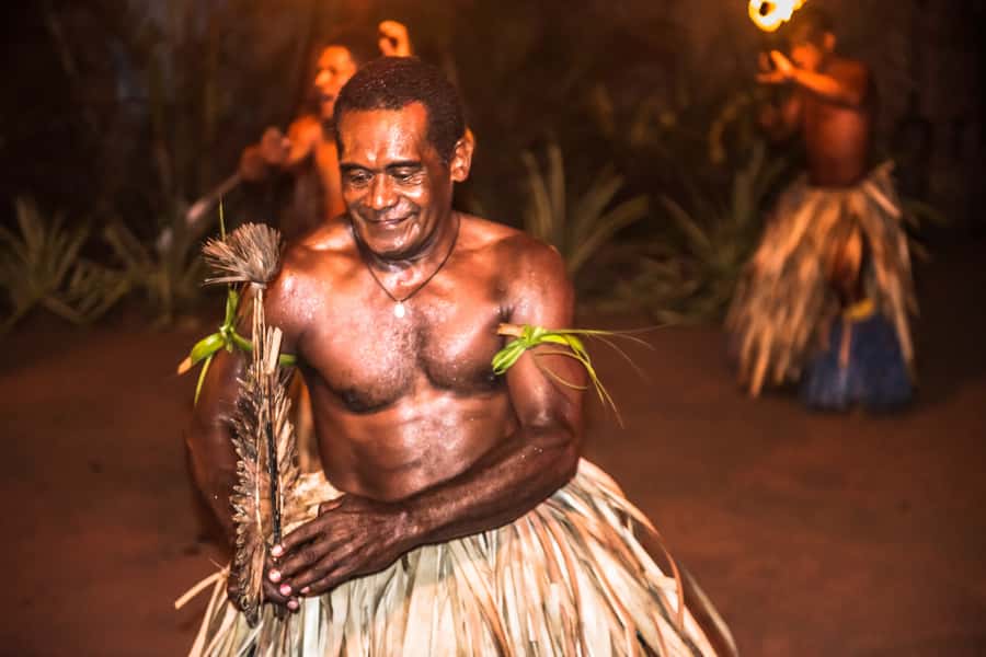 Fiji: Sunset River Cruise & Island Fire Dance Experience - Bonfire music as the sun drops