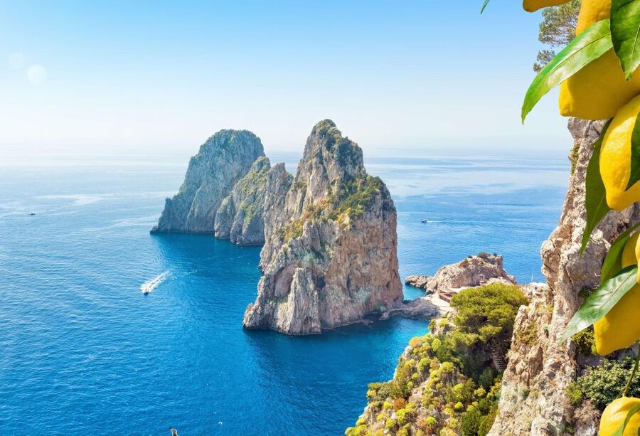 From Amalfi: Capri Island Boat Tour with Snorkeling & Drinks - Furore Fjord and Praiano show the coast from the sea