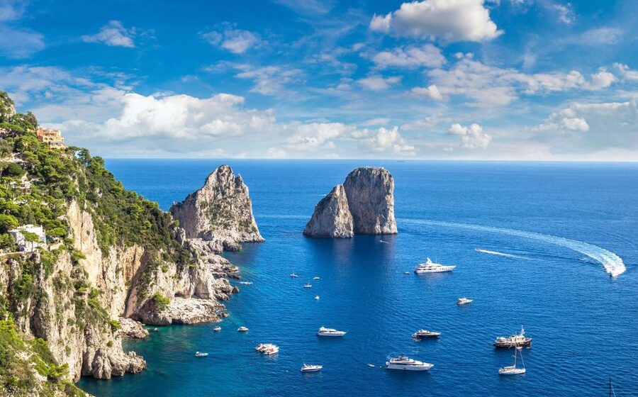 From Amalfi: Capri Island Boat Tour with Snorkeling & Drinks - Grottoes turn the cruise into a water-level sightseeing tour