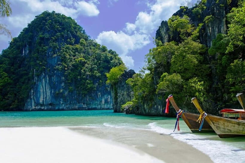 From Ao Nang Hong Island Longtail Cruise with Sunset Dinner - Hong Island beach and the 360-degree viewpoint