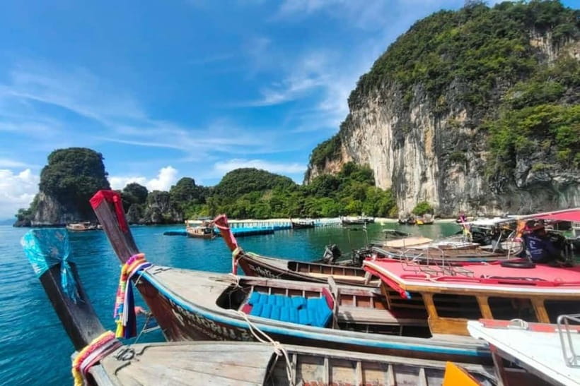 From Ao Nang Hong Island Longtail Cruise with Sunset Dinner - Leaving Krabi for Noparat Thara Pier