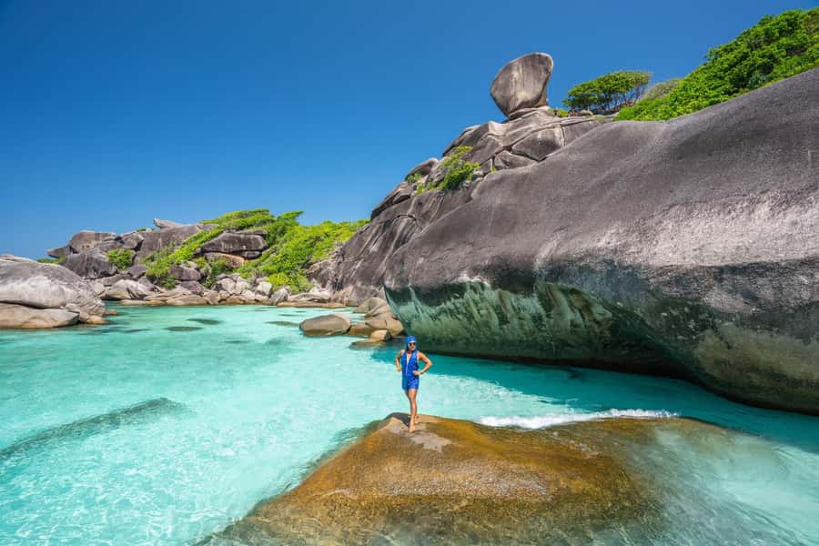 From Ao Nang: Similan Islands Boat Trip with Transfer & Food - Key points at a glance