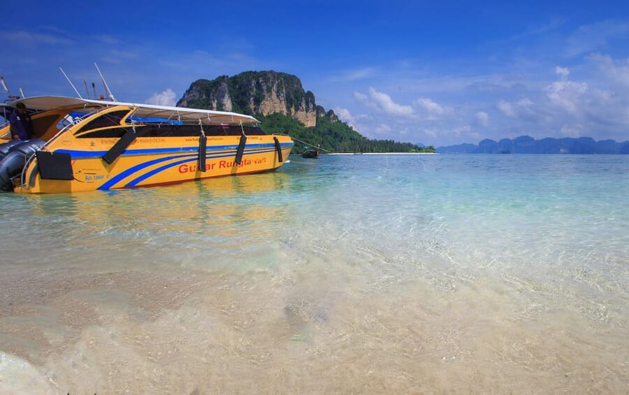 From Aonang: 4 Islands one day tour with Lunch - The speedboat ride and group comfort