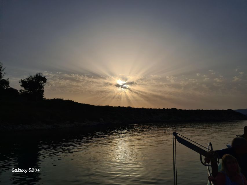 From Argostoli: Vardiani Island Sunset Cruise & Greek Meze - Leaving Argostoli Harbor for an evening on the Ionian Sea